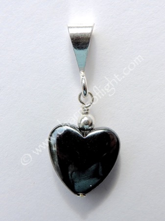 Hematite Heart Pendant